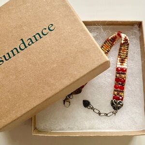 Sundance | Adonnah Langer Chili Rose Beadz beaded bracelet ♥ Like new!